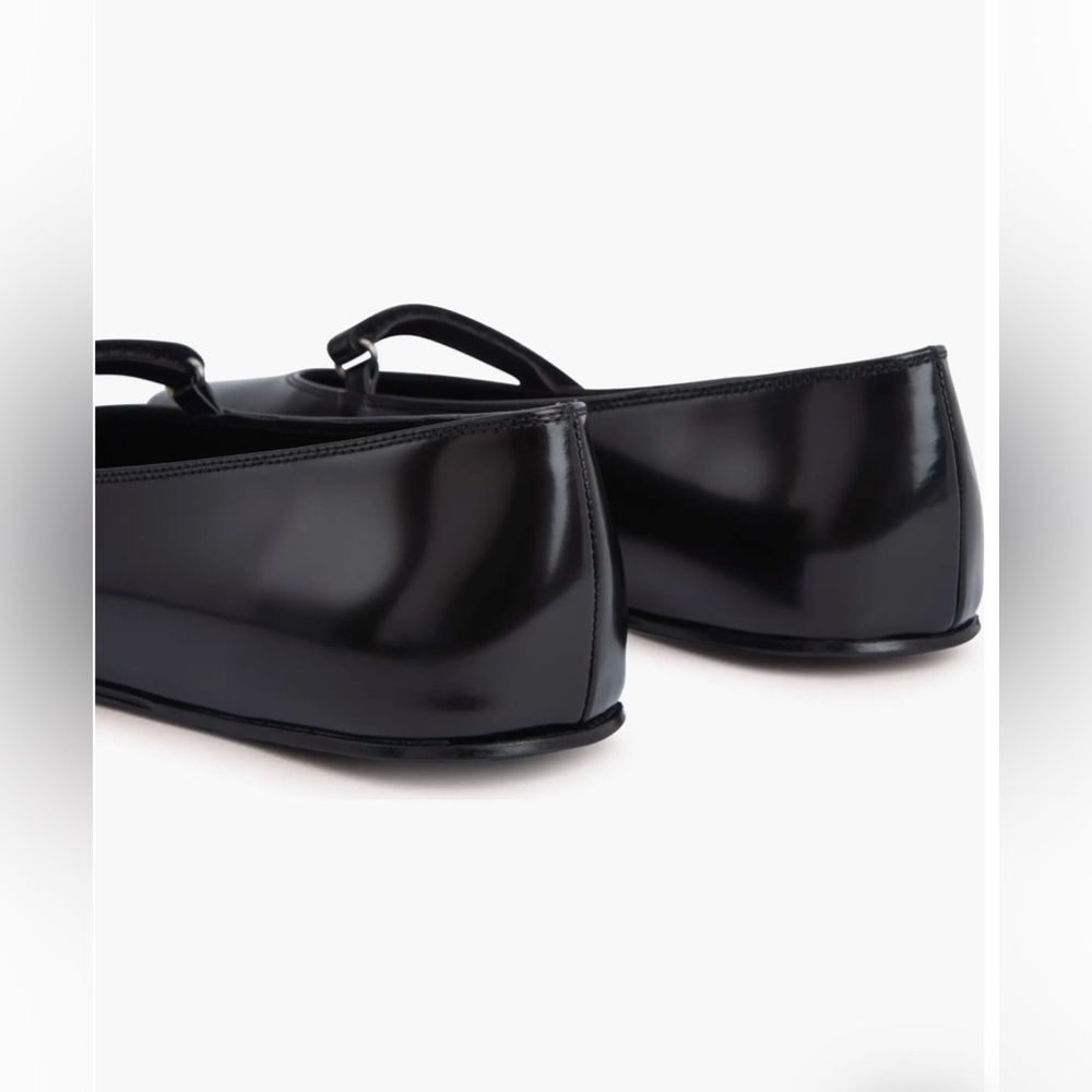 BY FAR Black Patent Mary Jane Flats with Slim Strap - Picture 5 of 14